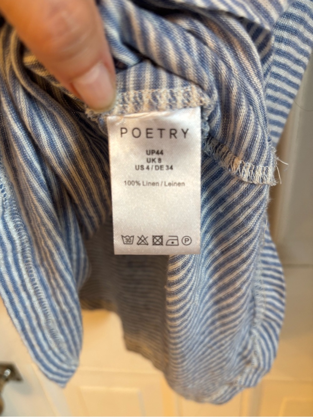 Poetry striped knit polo shirt Size 4US - Picture 8 of 8
